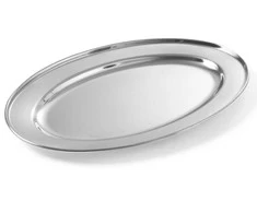 Plieninis padėklas mėsai ir šaltiems gabalams, ovalus, ilgis 50 cm - Hendi 404607