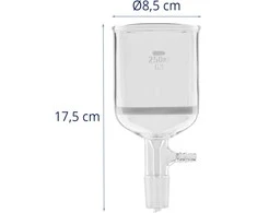 Steinberg Systems Laboratorinis stiklinis filtro piltuvas 250 ml, 24/40 pjūvis