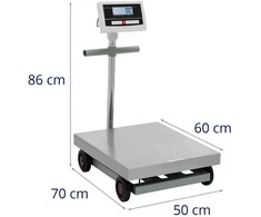 Virtuvinės svarstyklės Steinberg Systems Sandėlio patikrinimo platformos svarstyklės 50 x 60 cm 600 kg / 0,1kg
