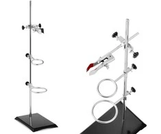 Steinberg Systems Laboratorinis stovas su priedais, 1 rankena, 2 žiedai 50 mm ir 70 mm