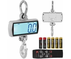 Virtuvinės svarstyklės Steinberg Systems Pakabinamos sandėlio kablio svarstyklės su nuotolinio valdymo pulteliu, dideliu LCD ekranu, 500 / 0,1kg