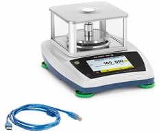 Virtuvinės svarstyklės Steinberg Systems Laboratorinės analizės svarstyklės su stikliniu dangteliu ir LCD jutikliniu skydeliu 300g / 0,001 g
