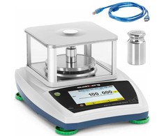Virtuvinės svarstyklės Steinberg Systems Laboratorinės analizės svarstyklės su stikliniu dangteliu ir LCD jutikliniu skydeliu 300g / 0,001 g
