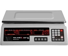Virtuvinės svarstyklės Steinberg Systems Svarstyklės sklepowa kontrolna 330x240mm maitinimo šaltinis + akumulator 40kg / 2g - balta