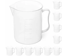 Steinberg Systems Plastikinė laboratorinė stiklinė su 500 ml gradacija - 10 vnt.