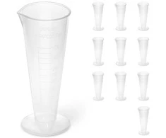 Steinberg Systems Plastikinė laboratorinė stiklinė su 50 ml gradacija - 10 vnt.