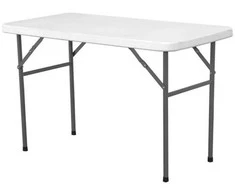 Sulankstomas maitinimo stalas baltas 122x61cm iki 130kg - Hendi 810934