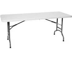 Sulankstomas maitinimo stalas baltas 152x70cm iki 150kg - Hendi 810927