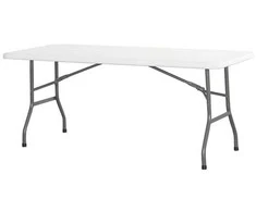 Sulankstomas maitinimo stalas baltas 180x74cm iki 150kg - Hendi 810897