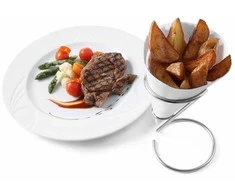Stojak na torebkę typu rożek do frytek i przekąsek nerūdijantis plienas aukštis 175 mm - Hendi 630907