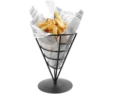Stovo laikiklis užkandžiams, gruzdintoms bulvytėms patiekti, 1 maišeliui, skersmuo. 115x172 mm – Hendi 630938