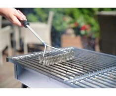 Vielinis šepetys nerūdijančio plieno BBQ grilio grotelėms Y-SHAPE 520x170 mm - Hendi 525432