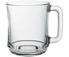 Szklanka su uchem Duralex LYS 250 ml transparentna - komplektas 6 vnt.