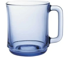 Szklanka su uchem Duralex LYS MARINE 310 ml mėlyna - komplektas 6 vnt.