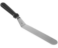 Grilio mentelė, kampinė, siaura, nerūdijančio plieno, 254 mm - Hendi 855683