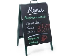 Atskirai stovinti MENU reklaminė informacinė lenta restoranams 500x850mm - Hendi 664117