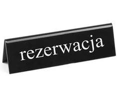 Dvipusis informacinis ženklas REZERVACIJA, plexiglas medžiaga PL - Hendi 663523