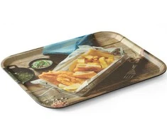 Neslystantis padėklas skaniems žuvies traškučiams patiekti 330 x 430 mm - Hendi 508022