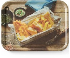 Neslystantis padėklas skaniems žuvies traškučiams patiekti 330 x 430 mm - Hendi 508022