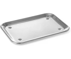 Vitrinos padėklas su kojelėmis maisto pristatymui plieninė 240x170mm - Hendi 407202