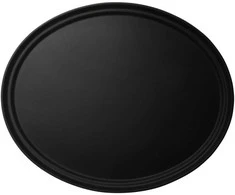 Cambro Non-slip tray, 68.5x56 cm, oval, juodas, Camtread