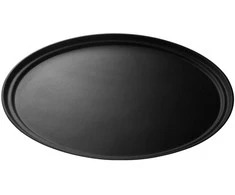 Cambro Non-slip tray, 68.5x56 cm, oval, juodas, Camtread