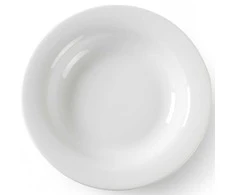 OPTIMA gilios sriubos lėkštė, baltas porcelianas, skersmuo 220mm rinkinyje 12vnt. - Hendi 770863