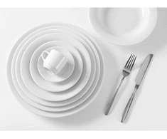 Lėkštė OPTIMA lėkštės, balto porceliano, skersmuo. 270mm rinkinys 12vnt. - Hendi 770887