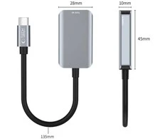„Tech-Protect UltraBoost“ USB-C (vyriškas) / HDMI (moteriškas) 4K 60 Hz adapteris – juodas