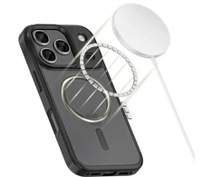 Tech-Protect MagMat XT 4-set MagSafe dėklas skirtas iPhone 17 Pro Max – matinis juodos spalvos