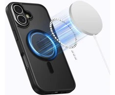 „Tech-Protect MagEdge MagSafe“ dėklas, skirtas „iPhone 17“ – matinis juodas