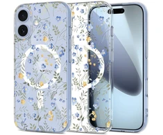 Tech-Protect FlexAir MagSafe dėklas skirtas Apple iPhone 17 – Daisies with Leaves