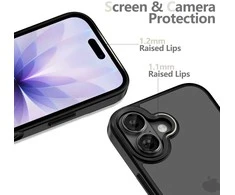 „Tech-Protect MagMat iPhone 17“ dėklas – matinis juodas