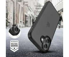 „Tech-Protect MagMat iPhone 17“ dėklas – matinis juodas