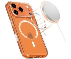 „Tech-Protect Magpeak Magsafe CC“ dėklas, skirtas „iPhone 17 Pro Max“ – skaidrus