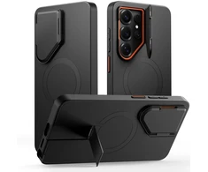 Dėklas Tech-Protect Kevlar Aura MagSafe Samsung Galaxy S26 Ultra juodos spalvos/oranžinės spalvos