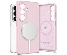 Dėklas Tech-Protect Silicone MagSafe Samsung Galaxy S26 Rožinė Pearl