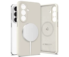 „Tech-Protect“ silikoninis „MagSafe“ dėklas „Samsung Galaxy S26 Cosmic Latte“