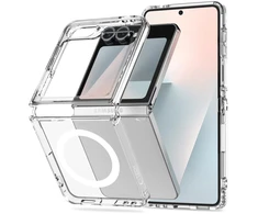 Tech-Protect FlexAir Hybrid MagSafe dėklas skirtas Samsung Galaxy Z Flip 6 / 7 FE – skaidrus