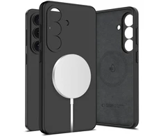 Dėklas Tech-Protect Silicone MagSafe Samsung Galaxy S26 juodos spalvos