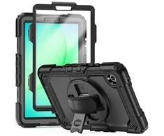 DėklasTech-Protect Solid skirtas Samsung Galaxy Tab A9 / A11 8.7 X110 / X115 / X133 / X135 – juodos spalvos