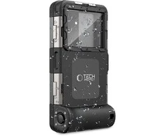 „Tech-Protect“ vandeniui atsparus dėklas IPX8, skirtas 4,7–6,7 colio; Išmanieji telefonai – juodi