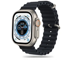 Tech Protect Dirželis na Apple Watch 4 / 5 / 6 / 7 / 8 / 9 / SE / Ultra 1 / 2 42/44/45/49 mm IconBand Pro - juoda