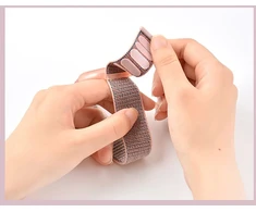 Tech Protect Dirželis na rękę vaikams na lokalizator Apple AirTag Nylon - rožinė