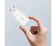 Tech-Protect C20W įkroviklis USB-C PD 20W / USB-A QC 3.0 – baltas