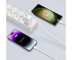 Tech-Protect NC30W įkroviklis USB-C PD 30W / USB-A QC 3.0 – juodas