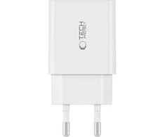 Tech-Protect C35W 2x USB-C PD 35W įkroviklis su USB-C / USB-C laidu - baltas