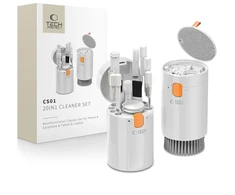 Valiklis Tech-Protect 20-in-1 Multifunctional Cleaning Kit for Phone, Planšetė, Nešiojamas kompiuteris, and Headphones - Baltas