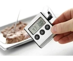 Virtuvinės svarstyklės Gastronominis termometras kepiniams su zondu ir laikmačio funkcija - Hendi 271346