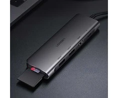 Adapteris HUB UGREEN CM195 USB-C prie HDMI, 2x USB-A 3.0, SD/TF, PD